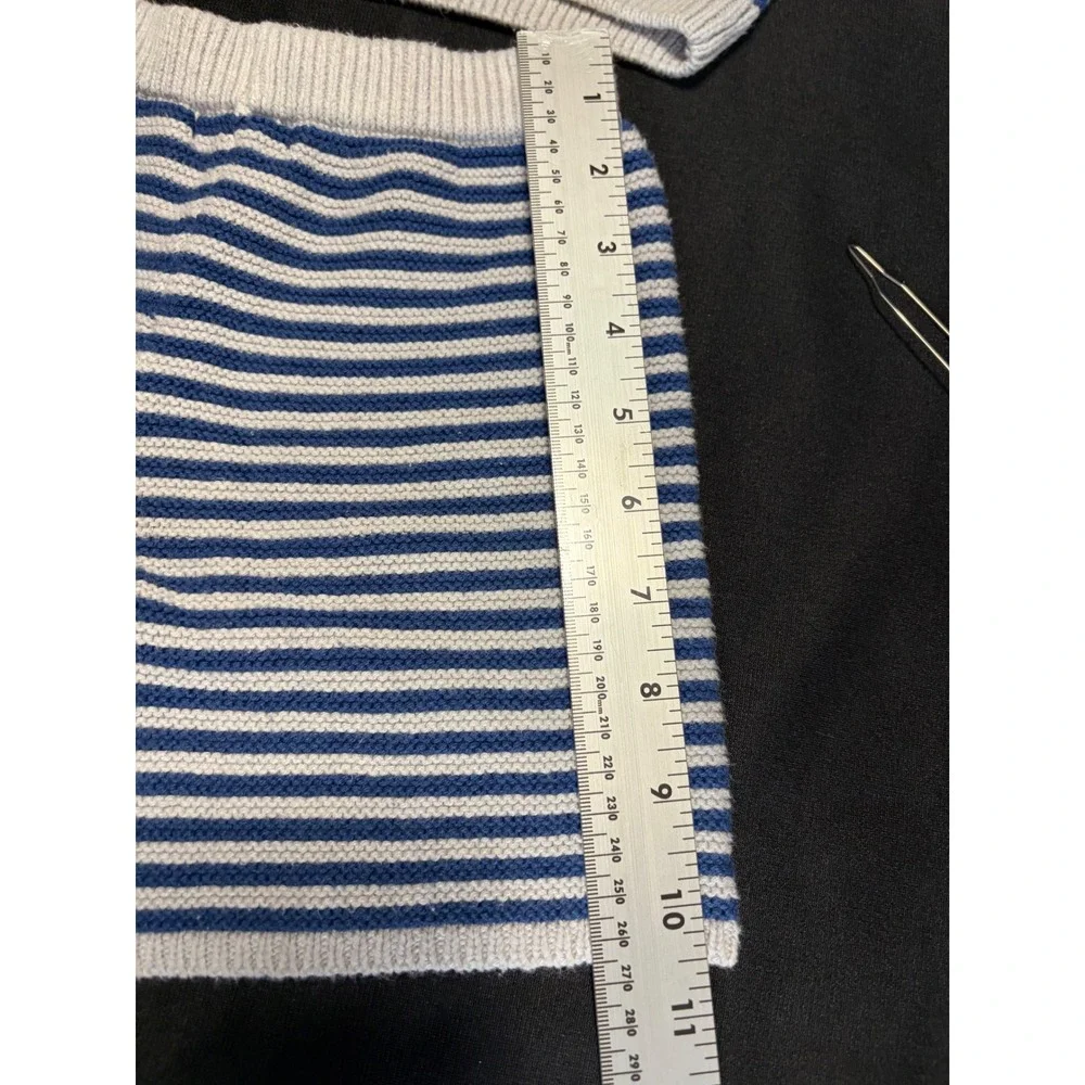Cat & Jack Kids Blue White Striped Knit 2 Piece Tank Top and‎ Shorts Set 5T EUC